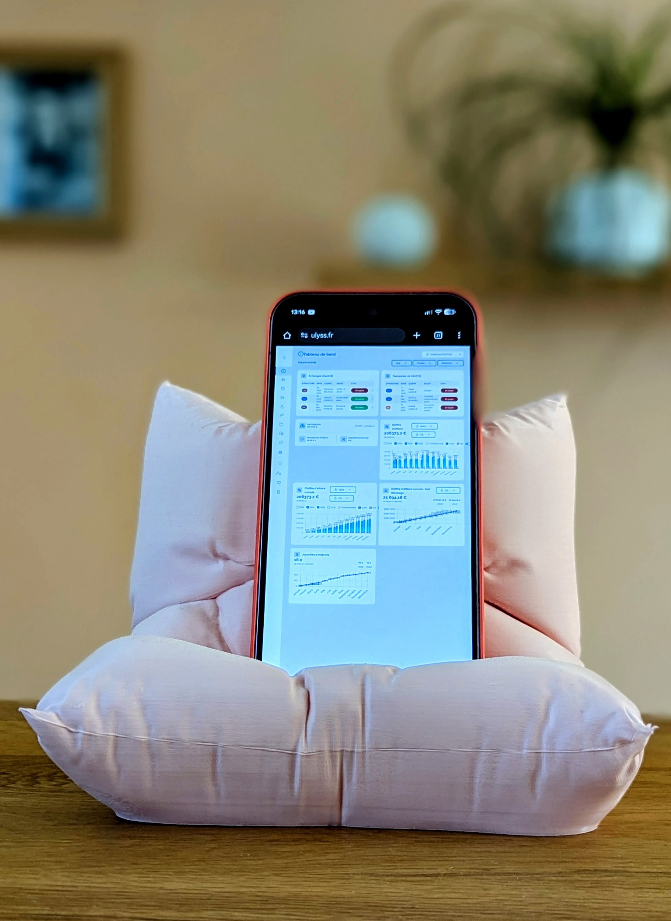 Interface Ulyss sur Smartphone
